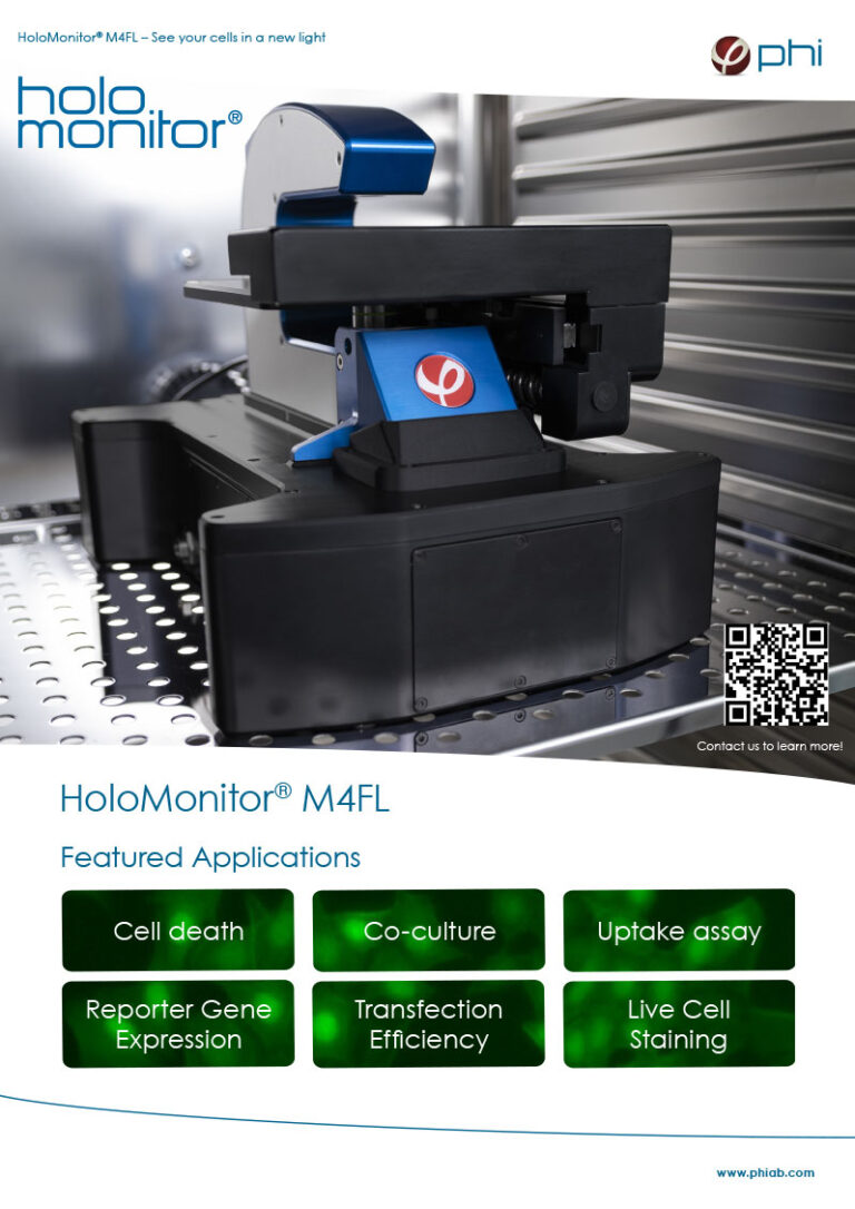 Front page of the HoloMonitor M4FL flyer